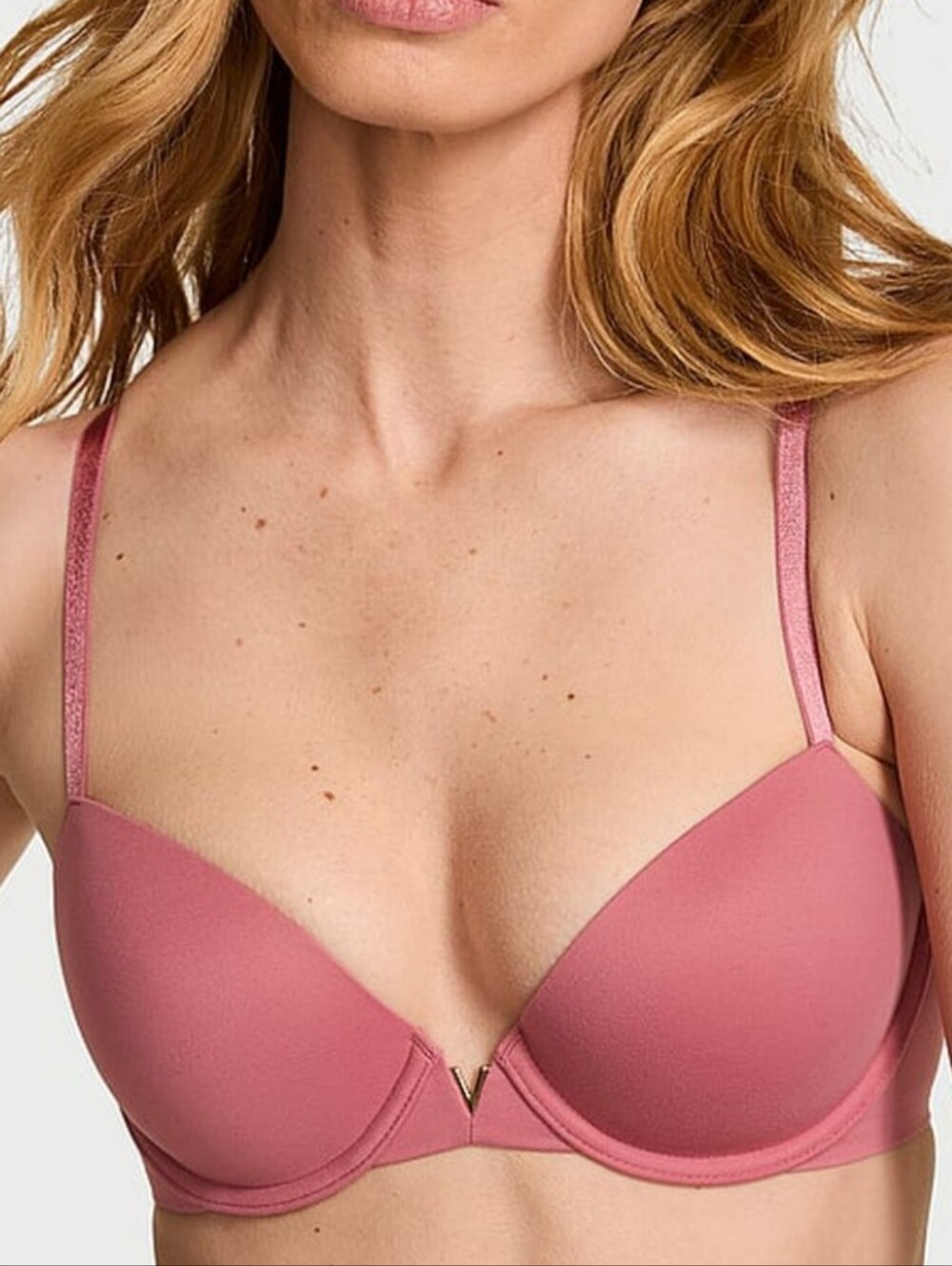 VS Love Cloud Smooth Lightly Lined Plunge Demi Bra 36B NWT